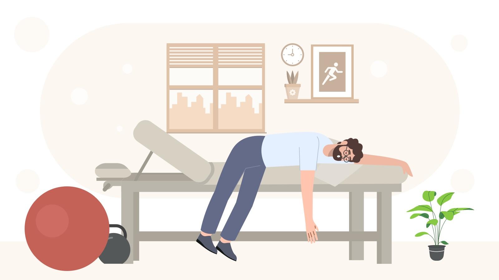 Therapist burnout illustration